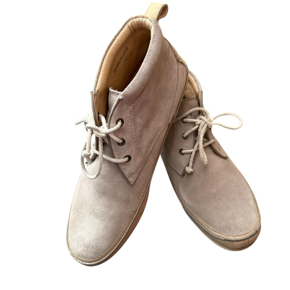 John Varvatos mid top grey star USA hipster Chukka Boots suede lace up men’s 8.5
